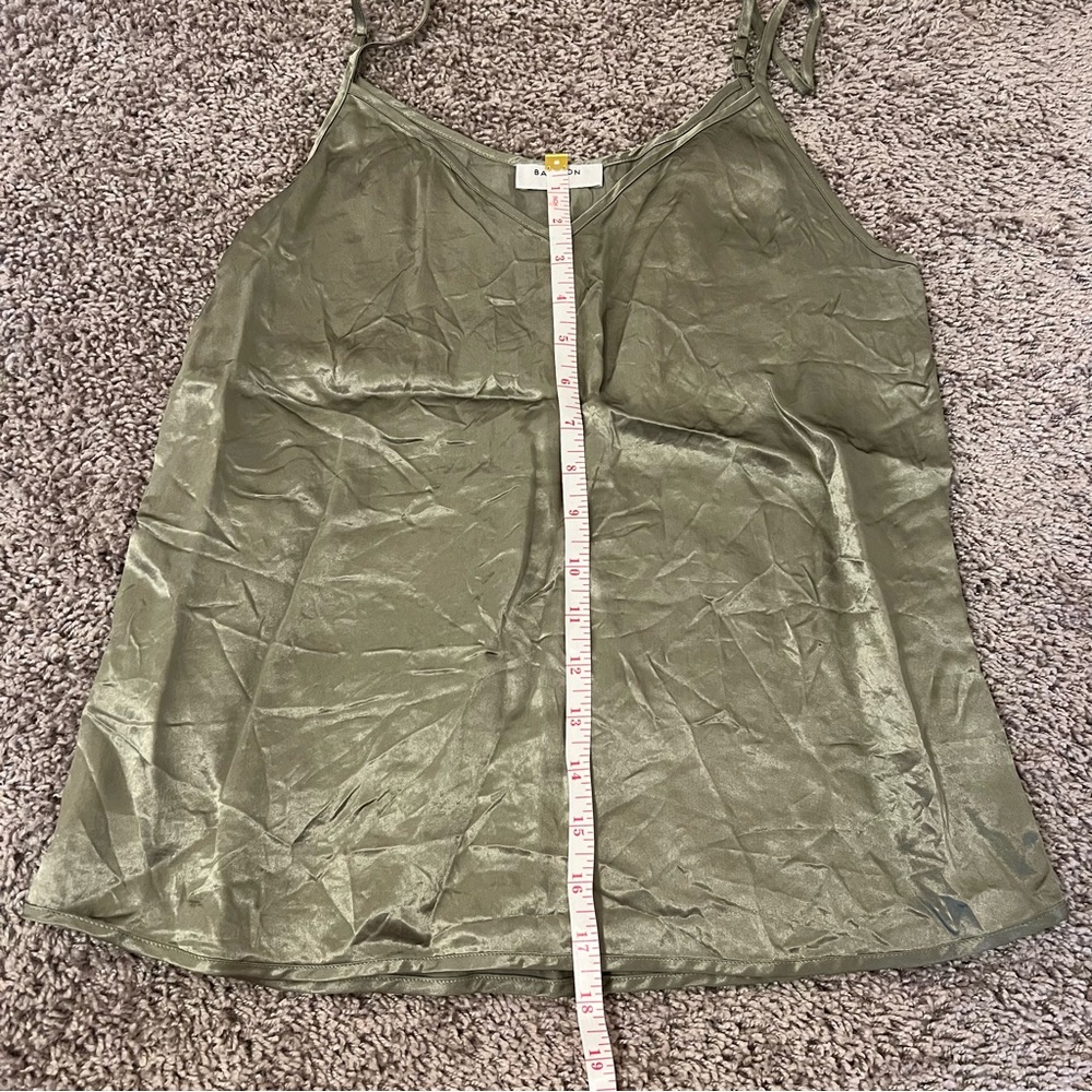 Aritzia Babaton Everly Tank Top Camisole in Sage Frost - Picture 3 of 8